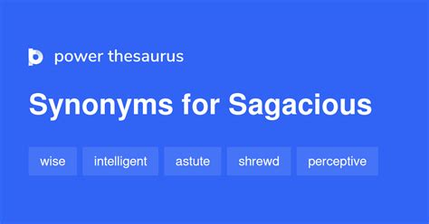 SAGACIOUS Synonyms: 64 Similar and Opposite Words .